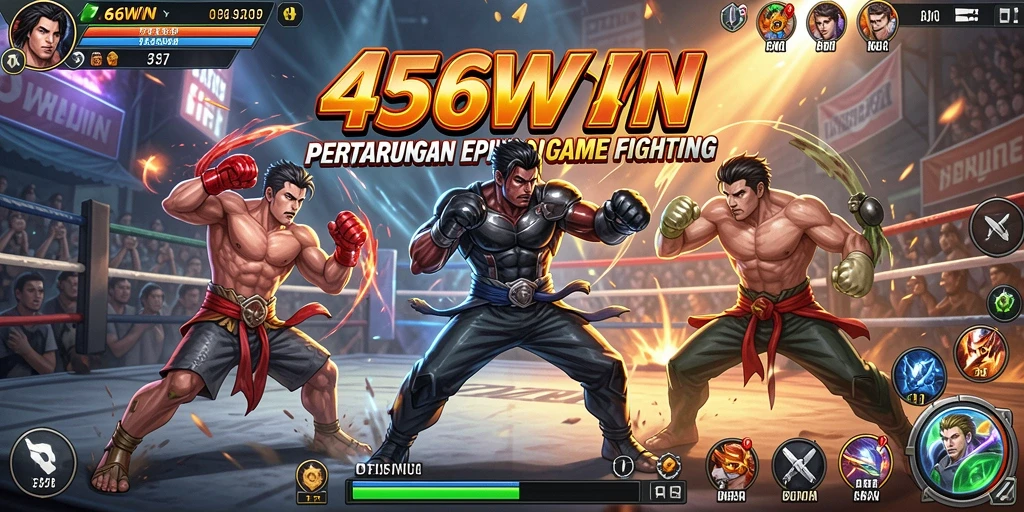 Gameplay menegangkan di 456WIN dengan berbagai karakter bertarung.
