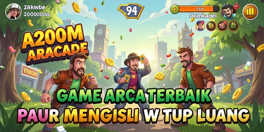 Screenshot A200M menampilkan aksi seru gameplay Arcade.