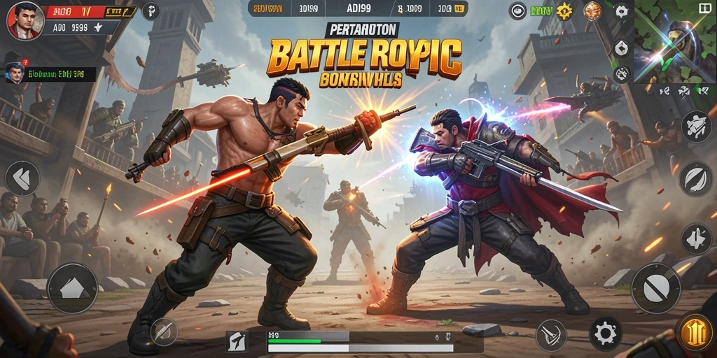 Tampilkan gameplay mendebarkan ADI99 dalam pertarungan Battle Royale.