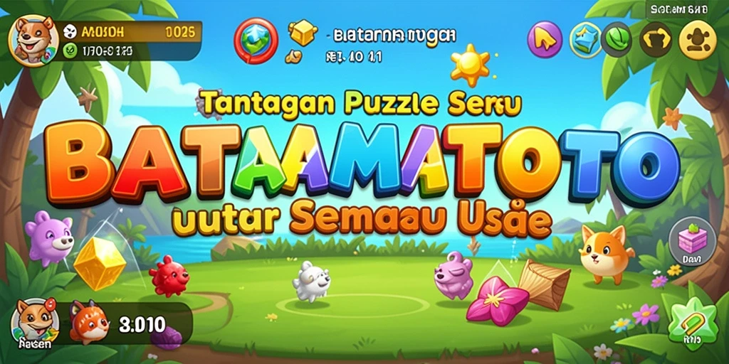 Tampilan gameplay dari BATAMTOTO yang penuh warna dan menantang.