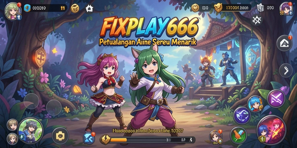 Screenshot utama FIXPLAY666 menampilkan aksi pertempuran anime yang mendebarkan.