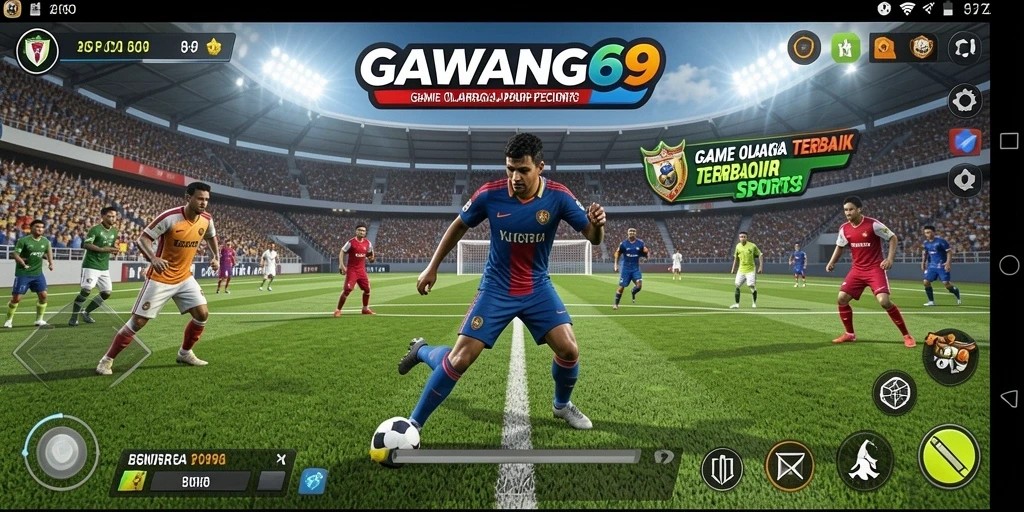 Screenshot GAWANG69 menampilkan gameplay seru dengan berbagai olahraga.