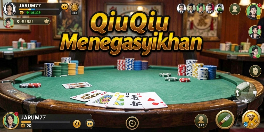 Tampilan gameplay QiuQiu yang seru dan mendebarkan.