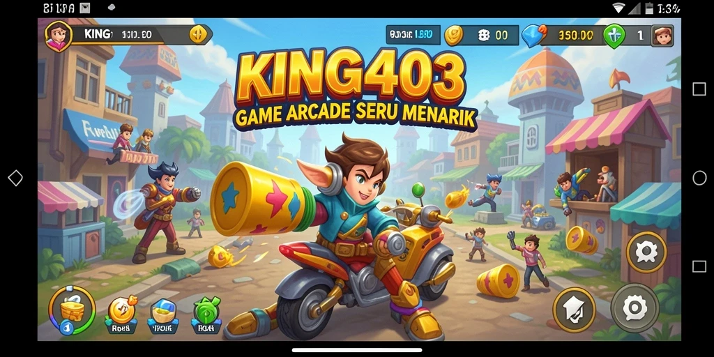 Screenshot gameplay memperlihatkan aksi seru dalam KING403.