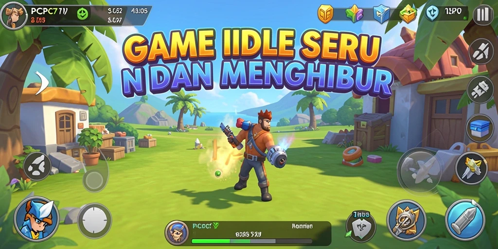 Screenshot gameplay PCPC7 menampilkan aksi santai dan mengasyikkan dari game Idle.