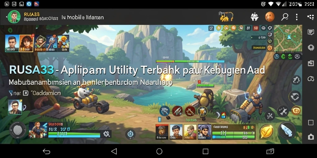 Tampilan utama RUSA33 dengan fitur utilitas yang mudah diakses.