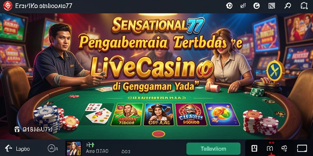 Tampilan gameplay menarik dari SENSATIONAL77 dalam Live Casino.