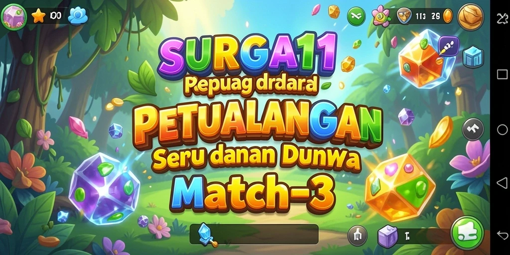 Tampilkan keseruan dan tantangan permainan Match-3 dengan SURGA11.
