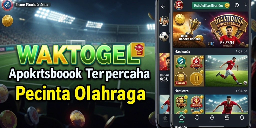 Screenshot utama WAKTOGEL menampilkan antarmuka Sportsbook yang menarik.